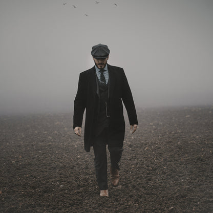 Casquette Gavroche en Pure Laine Harlem anthracite JAXON & JAMES