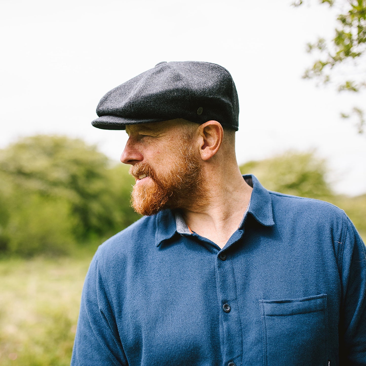 Casquette Gavroche en Pure Laine Harlem anthracite JAXON & JAMES