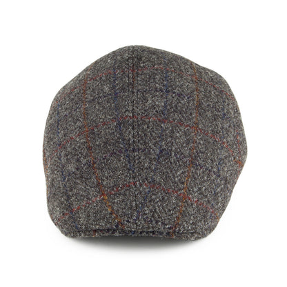 Casquette Plate Ascot en HARRIS TWEED gris CRAMBES