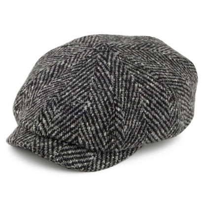 Casquette Gavroche en Laine Hatteras noir-gris STETSON