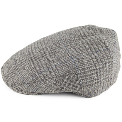 Casquette Plate en Tweed Balmoral Country gris CHRISTYS
