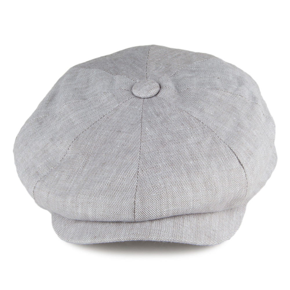 Casquette Gavroche en Lin Alfie gris clair FAILSWORTH