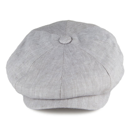 Casquette Gavroche en Lin Alfie gris clair FAILSWORTH