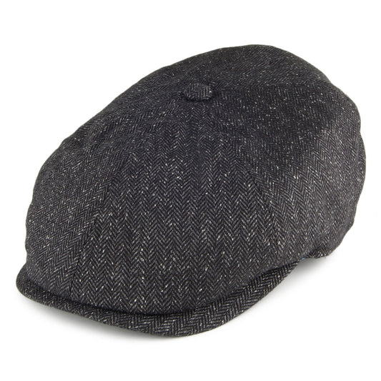 Casquette Gavroche en Soie Mélangée Hudson noir FAILSWORTH