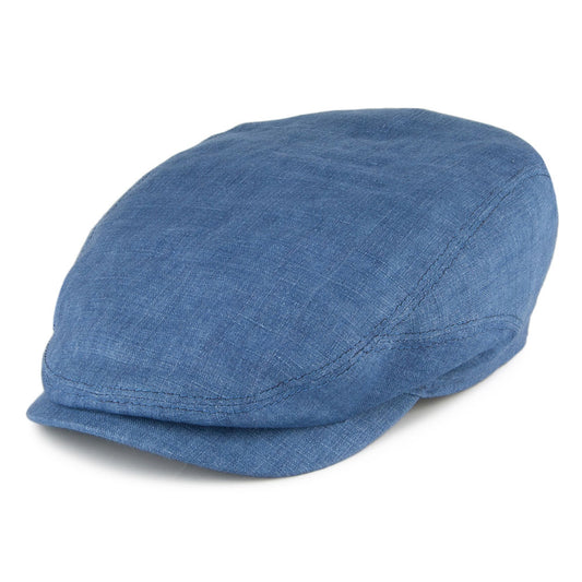 Casquette Plate en Lin Driver denim STETSON
