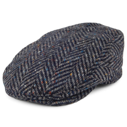 Casquette Plate en Tweed du Donegal Longford mélange de gris FAILSWORTH