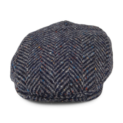 Casquette Plate en Tweed du Donegal Longford mélange de gris FAILSWORTH