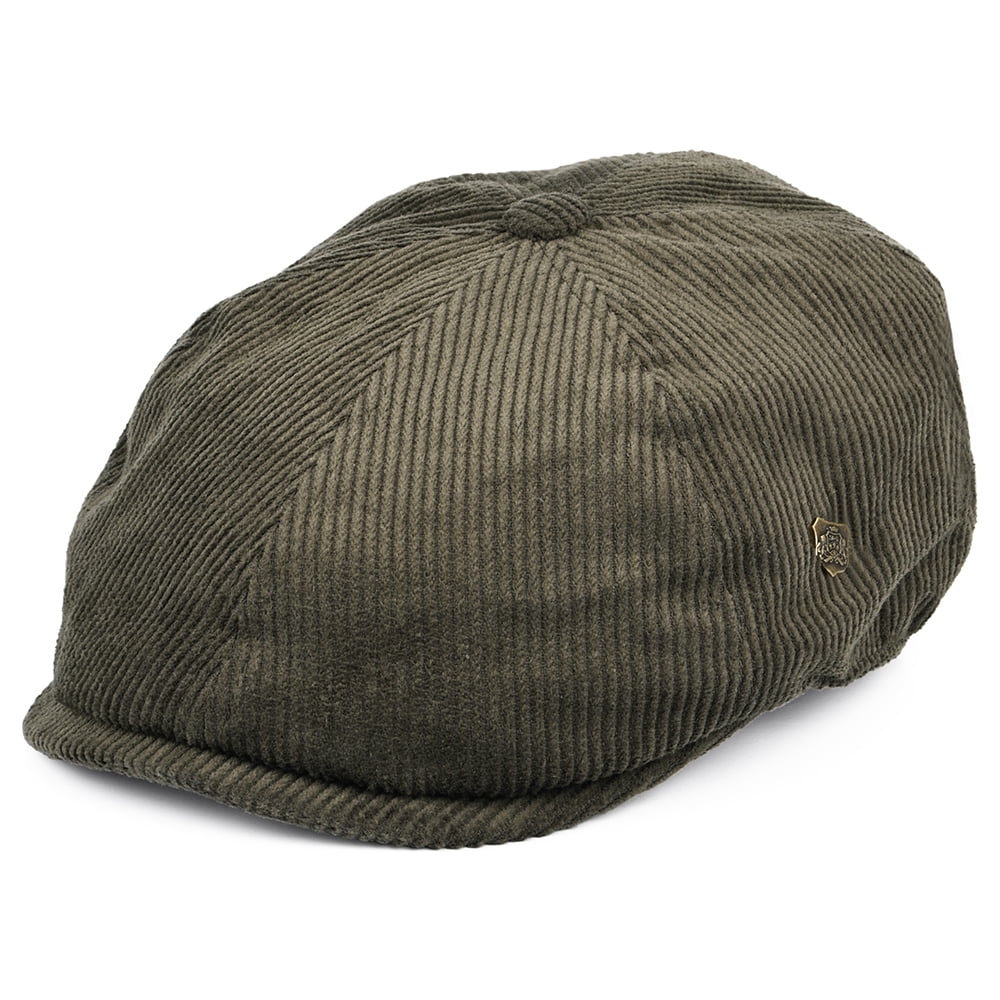Casquette Gavroche en Velours Côtelé Hudson olive FAILSWORTH