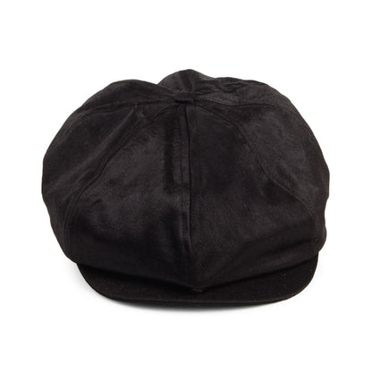 Casquette Gavroche en Satin Brood noir BRIXTON