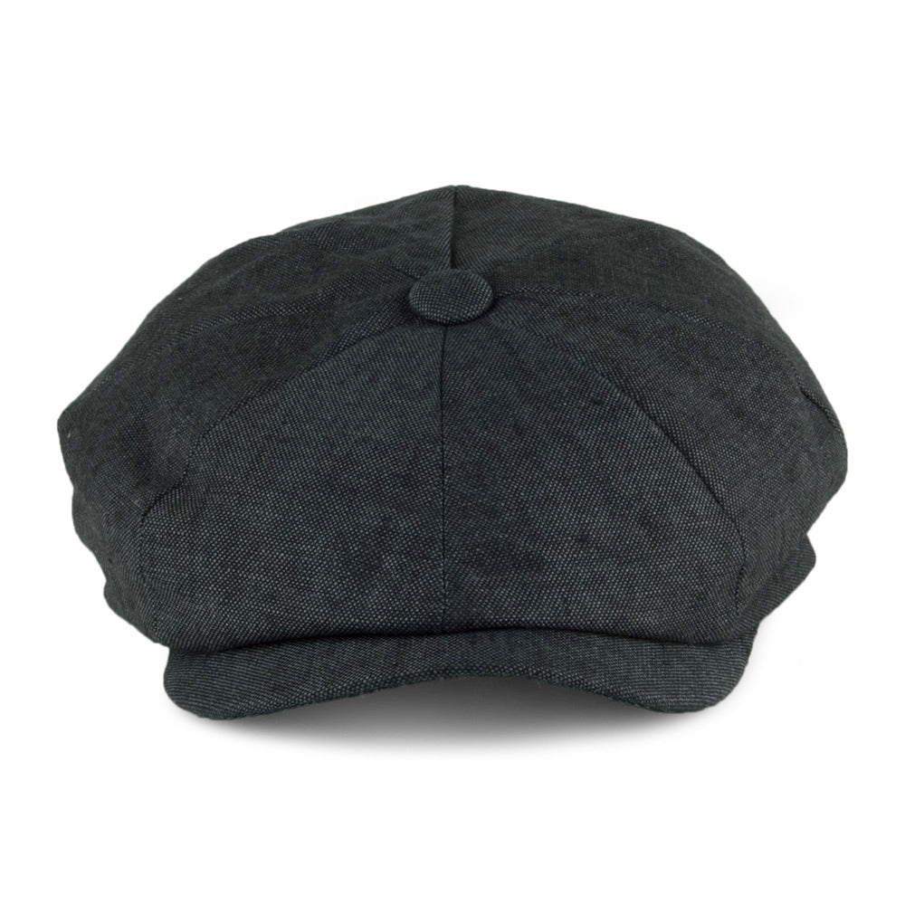 Casquette Gavroche en Lin Alfie anthracite FAILSWORTH