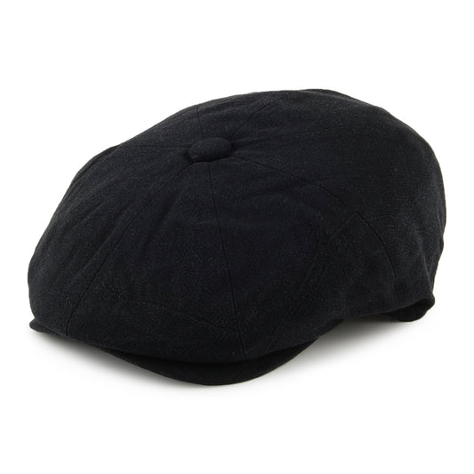 Casquette Gavroche en Lin Épais Alfie noir CHRISTYS