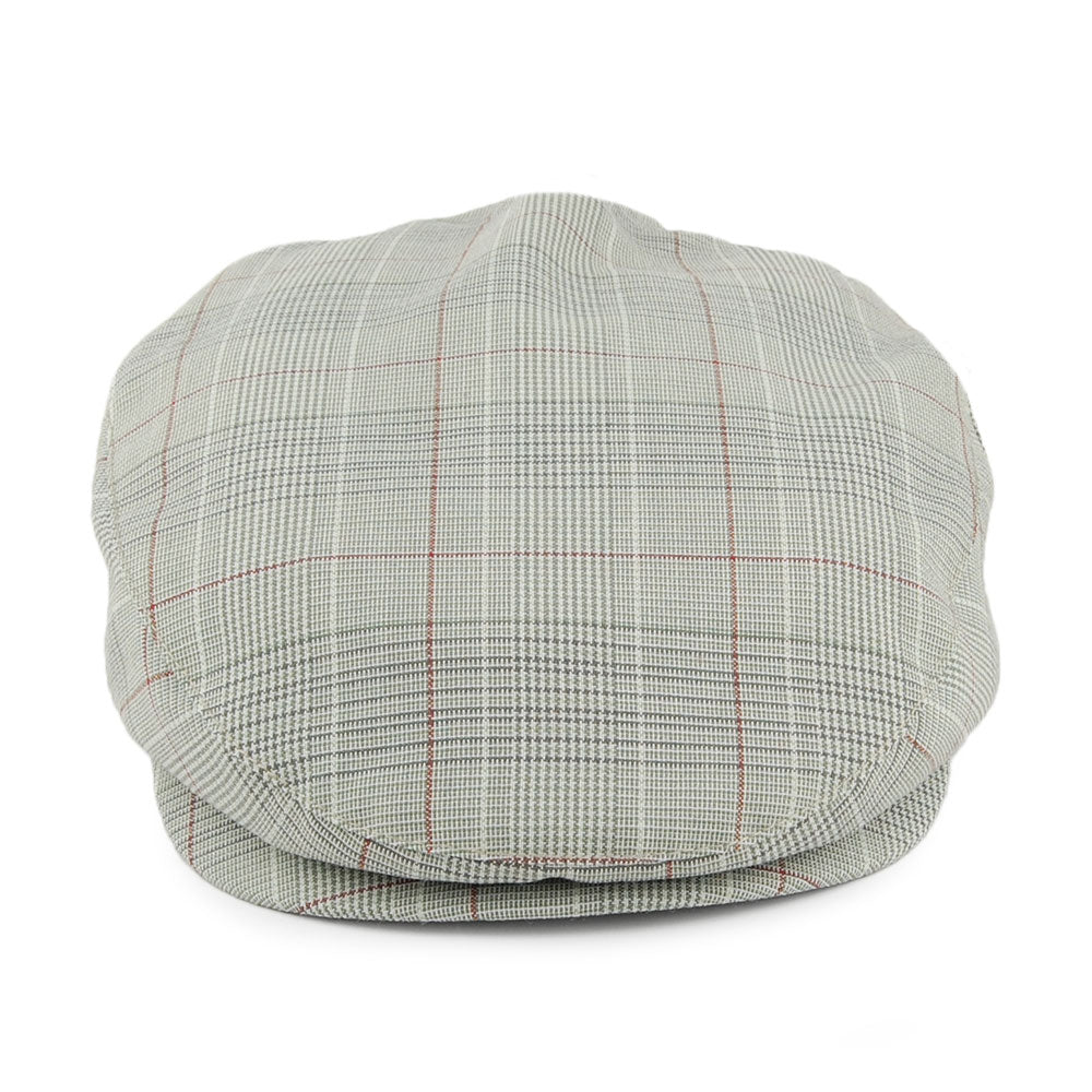 Casquette Plate à Carreaux Hooligan gris-sauge BRIXTON