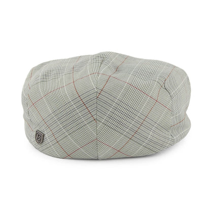 Casquette Plate à Carreaux Hooligan gris-sauge BRIXTON