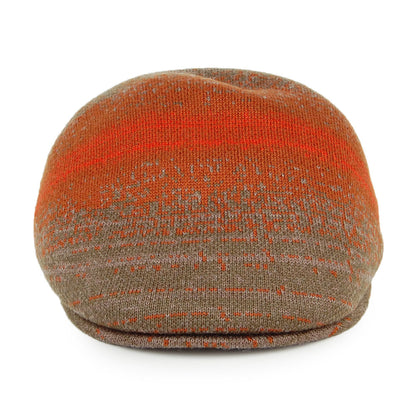 Casquette Plate 507 Distressed Morse olive-rouille KANGOL