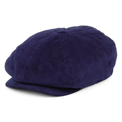 Casquette Gavroche en Velours Côtelé Brood bleu BRIXTON