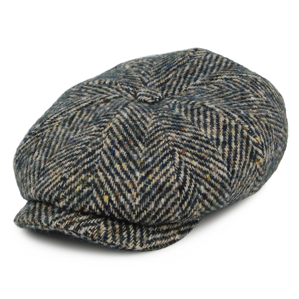 Casquette Gavroche en Laine à Chevrons Hatteras émeraude STETSON