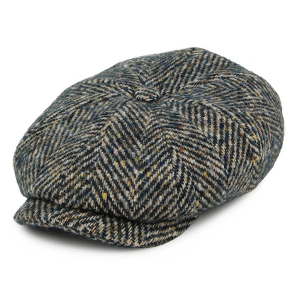 Casquette Gavroche en Laine à Chevrons Hatteras émeraude STETSON