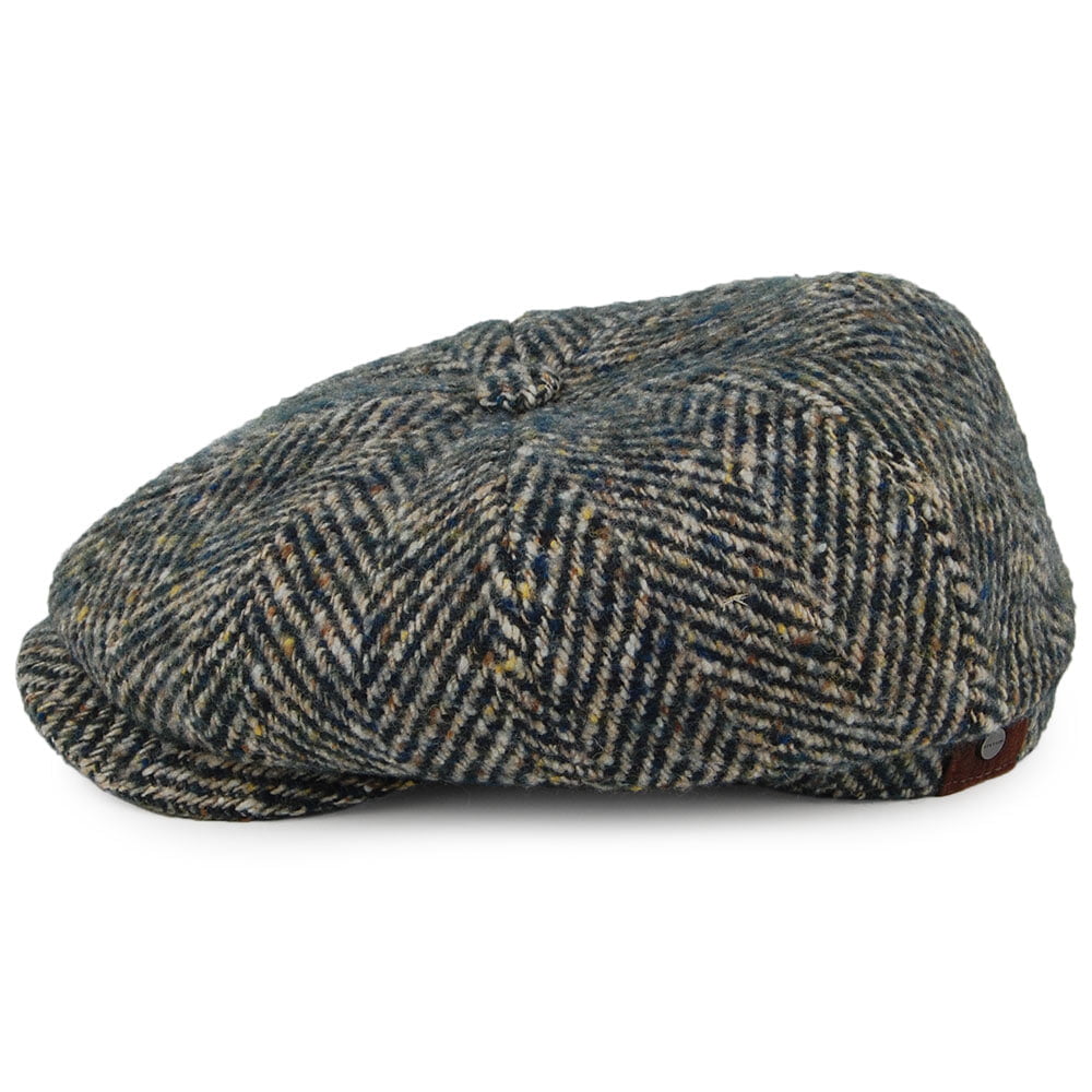 Casquette Gavroche en Laine à Chevrons Hatteras émeraude STETSON