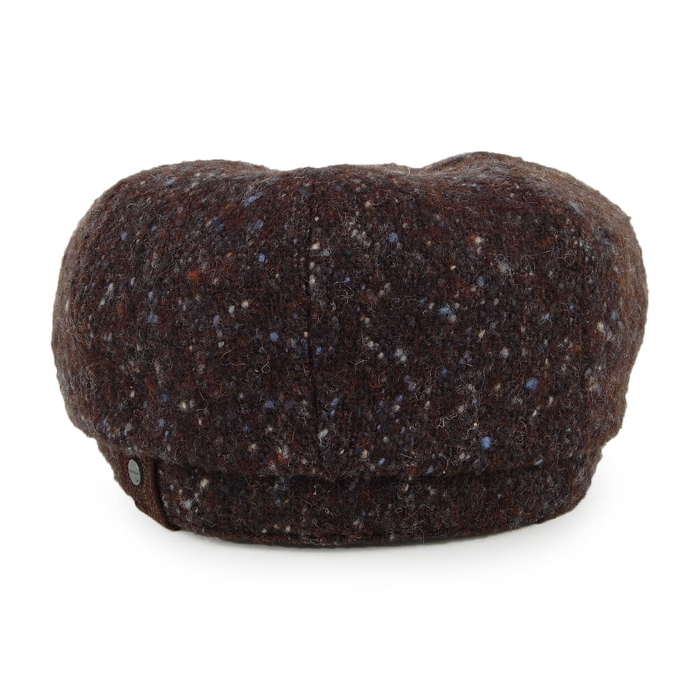Casquette Gavroche en Tweed du Donegal Hatteras marron STETSON