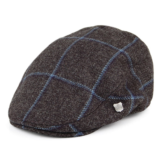 Casquette Plate Hydrofuge à Carreaux Gamekeeper gris-bleu FAILSWORTH