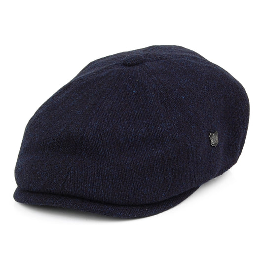 Casquette Gavroche en Laine d'Agneau Mérinos Hudson bleu marine FAILSWORTH