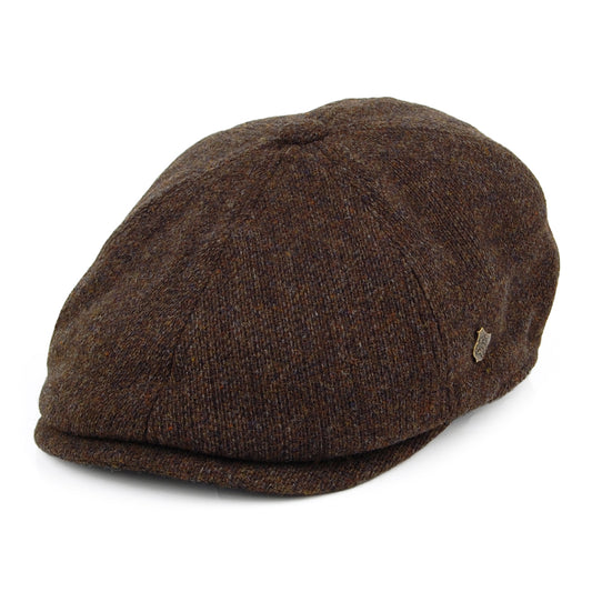 Casquette Gavroche en Laine d'Agneau Mérinos Hudson marron FAILSWORTH