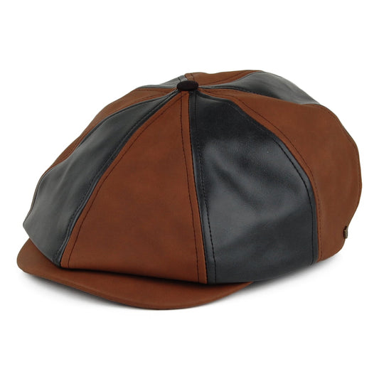 Casquette Gavroche à Pans Multiples Brood marron-noir BRIXTON