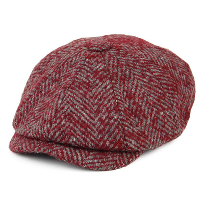 Casquette Gavroche en Laine Épaisse à Chevrons rouge-multi DENTON
