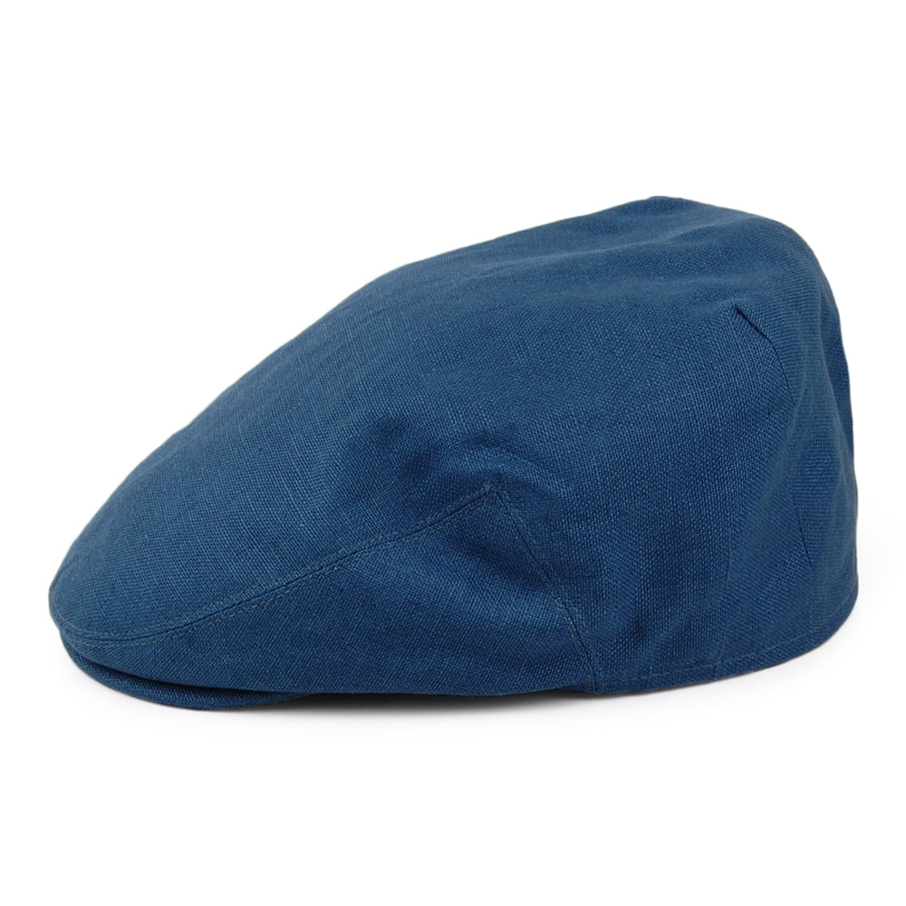 Casquette Plate en Lin Irlandais denim FAILSWORTH