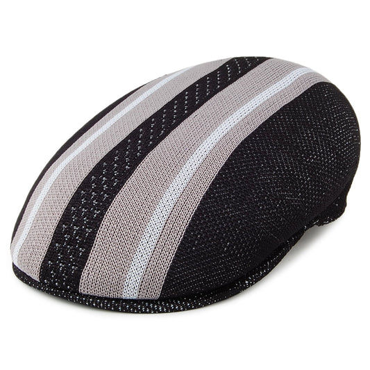 Casquette Plate Vented Stripes 504 noir KANGOL