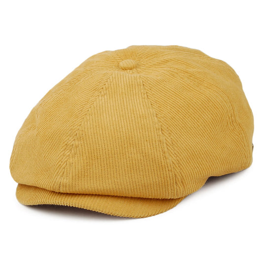 Casquette Gavroche Été en Velours Côtelé Léger Brood moutarde BRIXTON