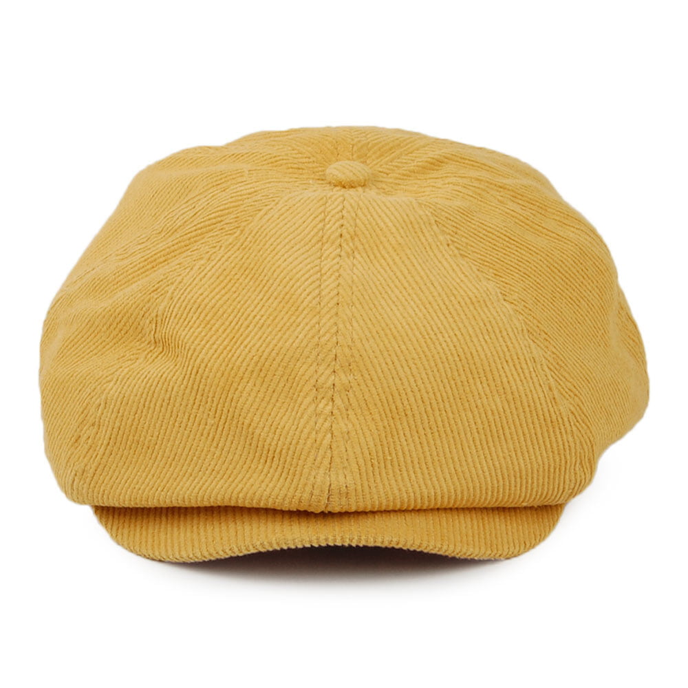 Casquette Gavroche Été en Velours Côtelé Léger Brood moutarde BRIXTON