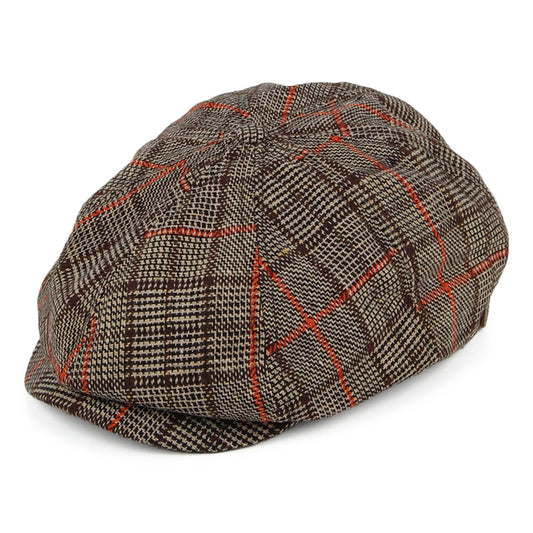 Casquette Gavroche à Carreaux Brood Lightweight marron BRIXTON