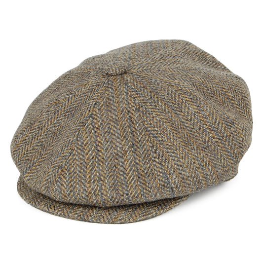 Casquette Gavroche Italienne à Rayures et Chevrons Galvin panaché de gris BAILEY