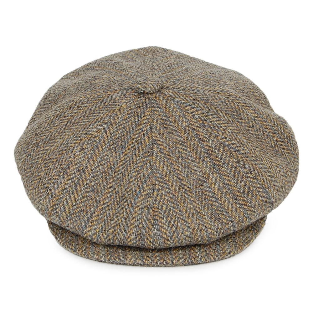 Casquette Gavroche Italienne à Rayures et Chevrons Galvin panaché de gris BAILEY