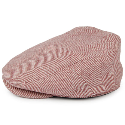 Casquette Plate à Chevrons Ixia rose-blanc BARTS