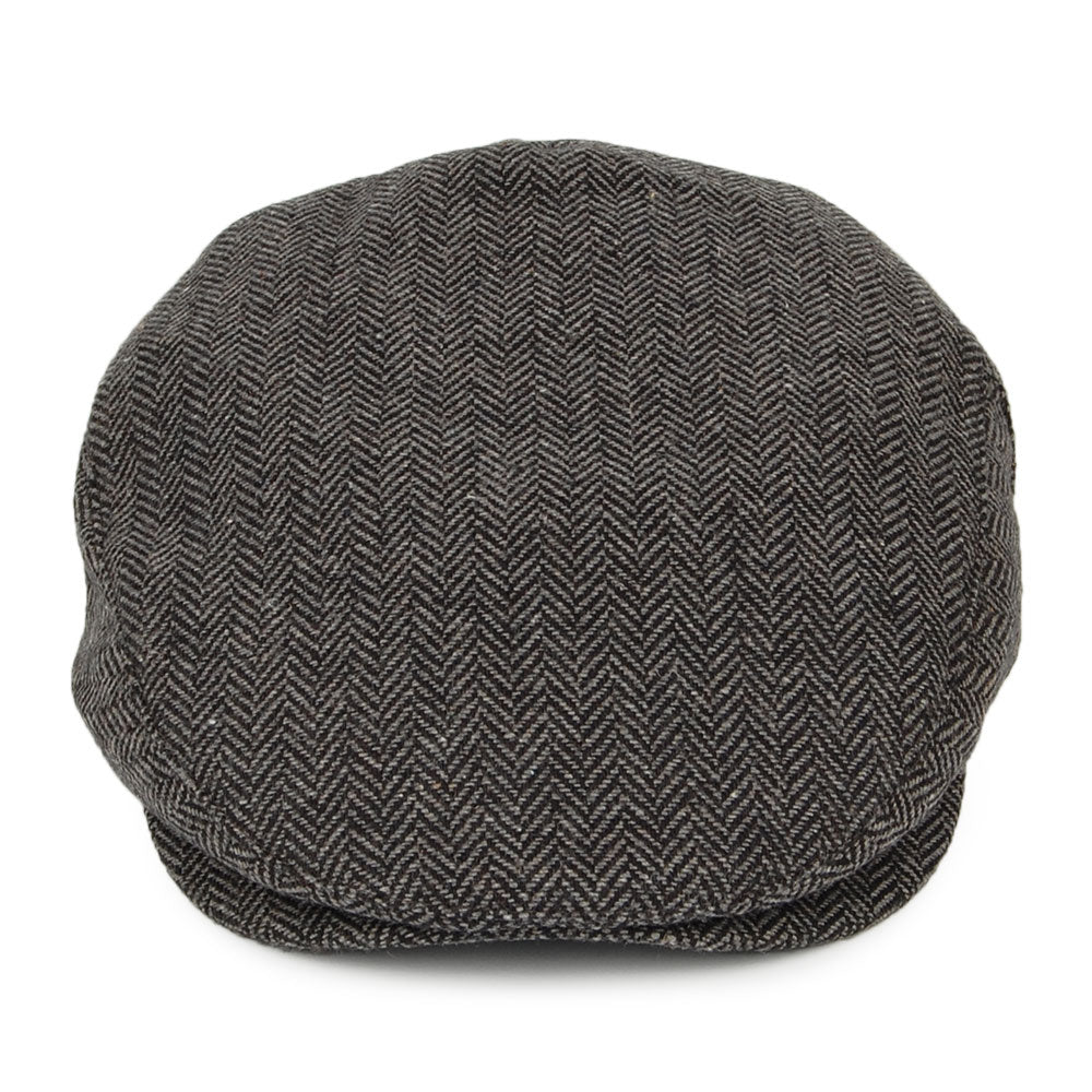 Casquette Plate à Chevrons Hooligan gris-noir BRIXTON