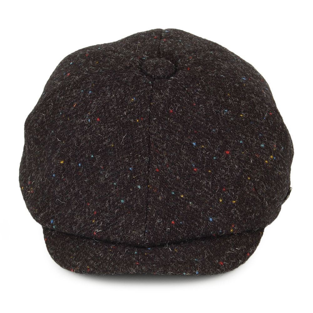 Casquette Gavroche en HARRIS TWEED Carloway anthracite FAILSWORTH