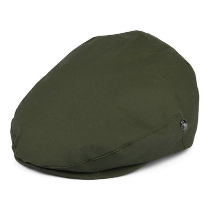 Casquette Plate en Coton Ciré Millerain olive CITY SPORT