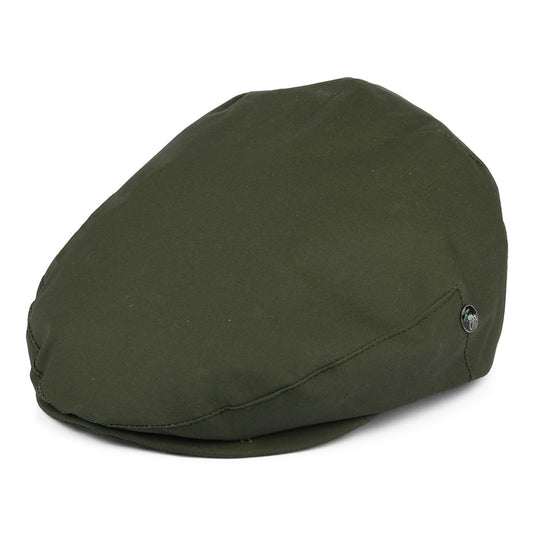 Casquette Plate en Coton Ciré Millerain olive CITY SPORT