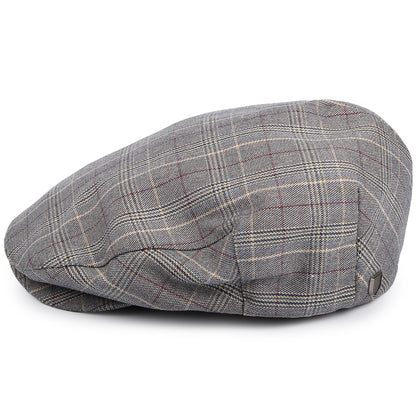 Casquette Plate à Carreaux Hooligan bleu ardoise BRIXTON