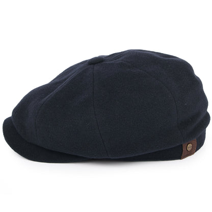 Casquette Gavroche en Laine et Cachemire Hatteras bleu marine STETSON