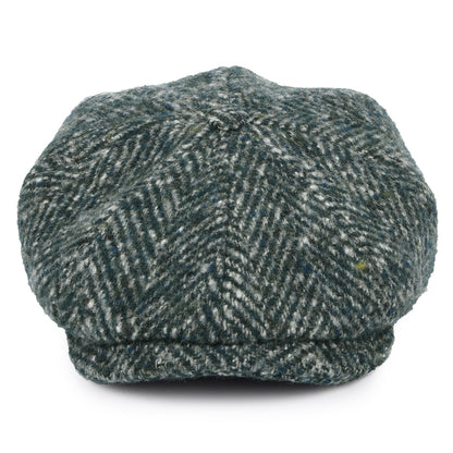 Casquette Gavroche en Laine Vierge à Chevrons Hatteras mélange de verts STETSON