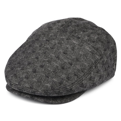 Casquette Plate en Laine Mélangée Becker noir BAILEY