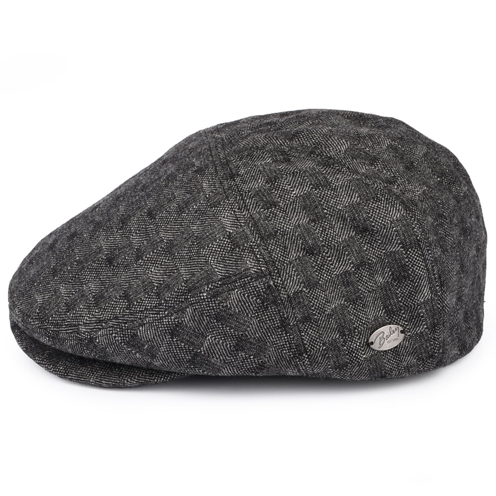 Casquette Plate en Laine Mélangée Becker noir BAILEY