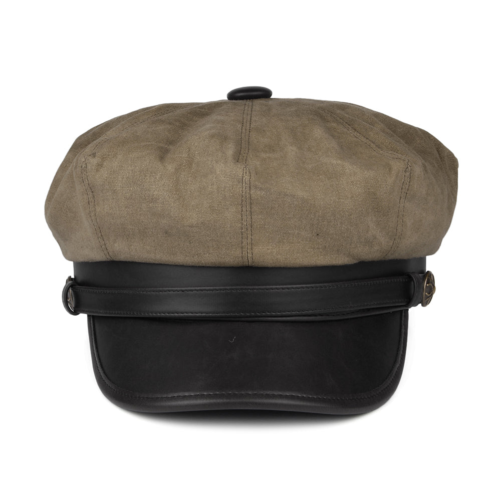 Casquette de Motard Rebelle beige britannique JAXON & JAMES
