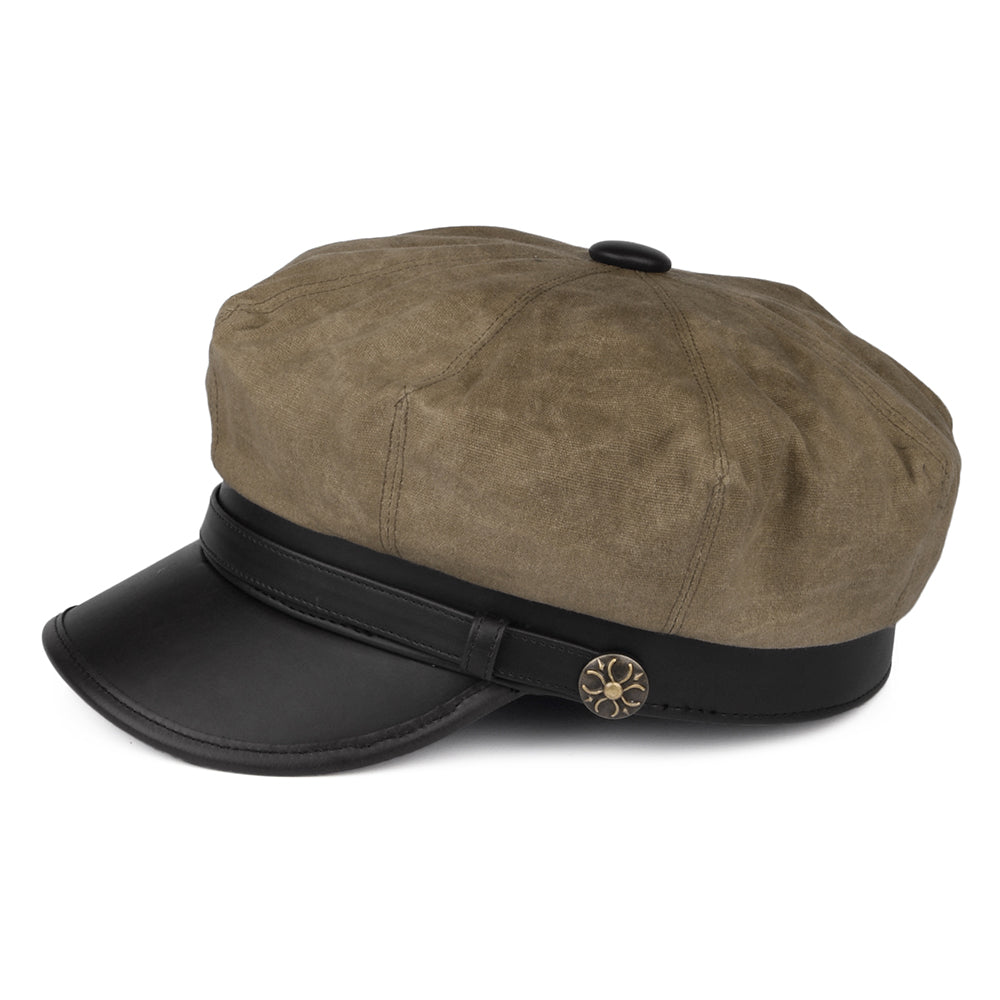 Casquette de Motard Rebelle beige britannique JAXON & JAMES