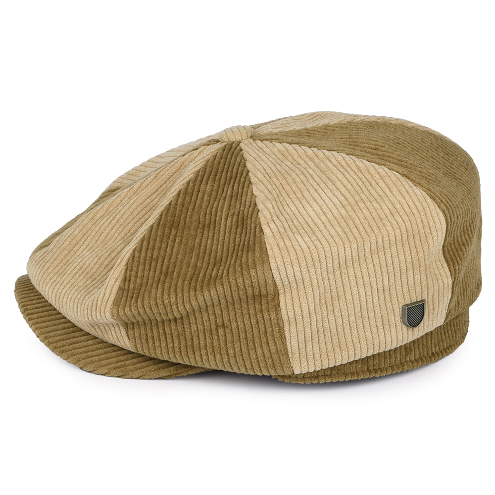 Casquette Gavroche en Velours Côtelé Ample Brood bronze-sable BRIXTON