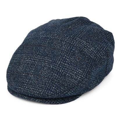 Casquette Plate à Carreaux Hooligan bleu marine-blanc cassé BRIXTON