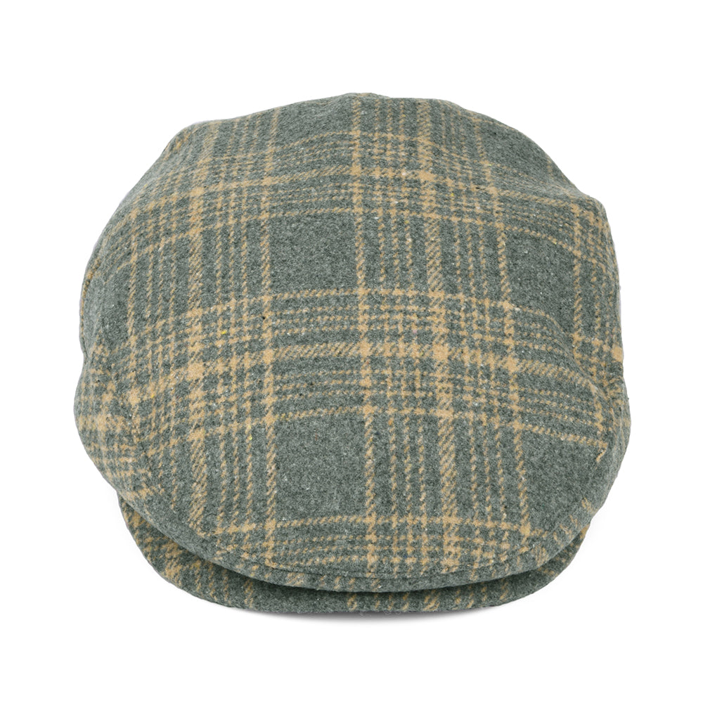 Casquette Plate à Carreaux Hooligan beige sable-gris BRIXTON
